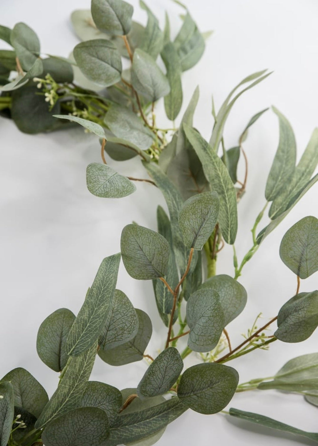 Silk willow Eucalyptus garland - Greenery Market62817