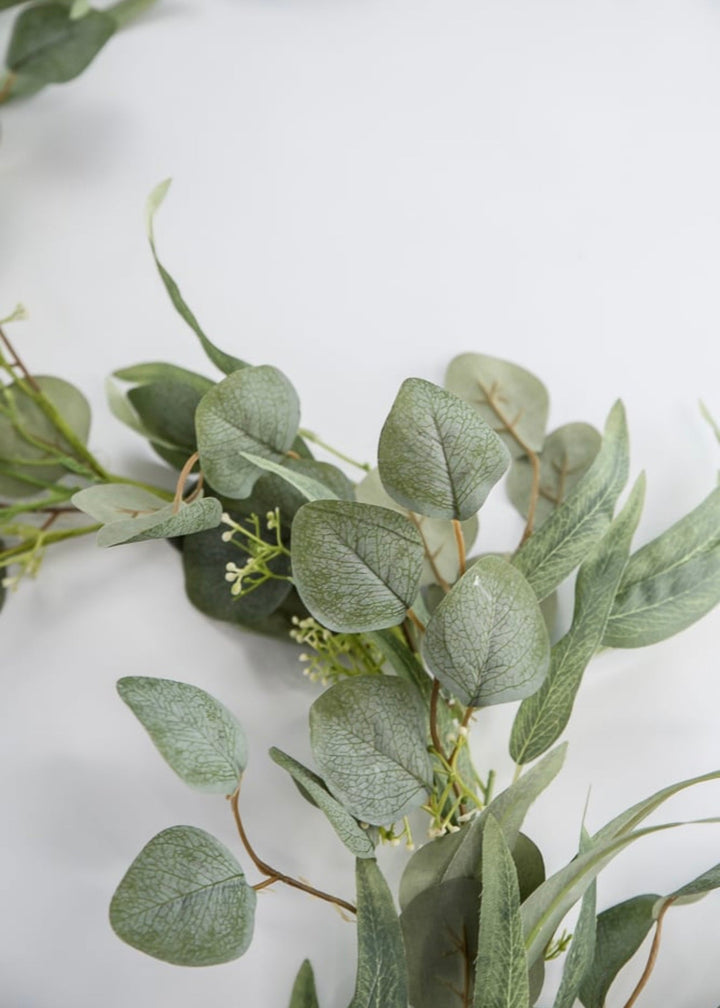 Silk willow Eucalyptus garland - Greenery Market62817