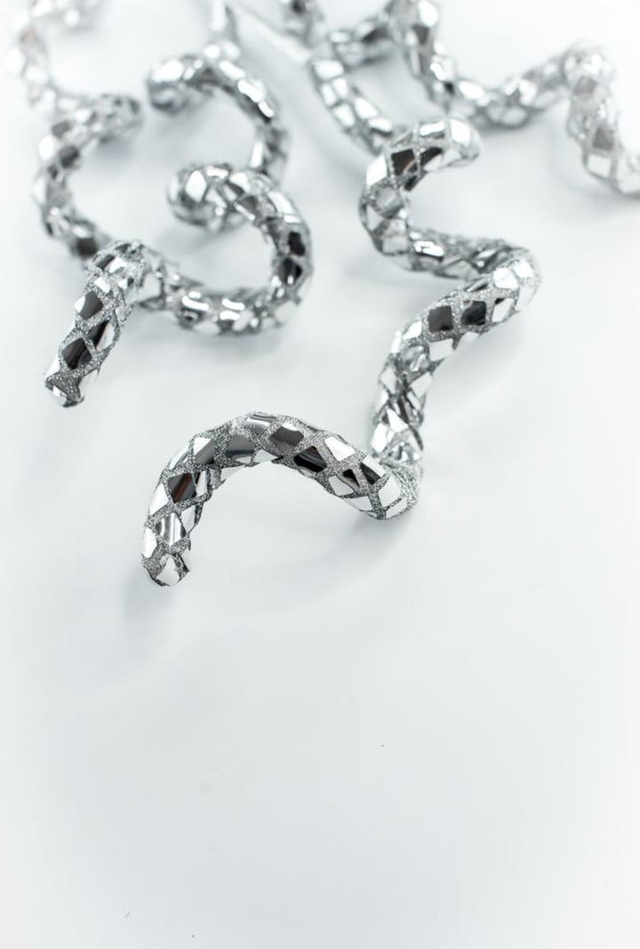 Silver Disco Curly Spray - Greenery Market86271SV