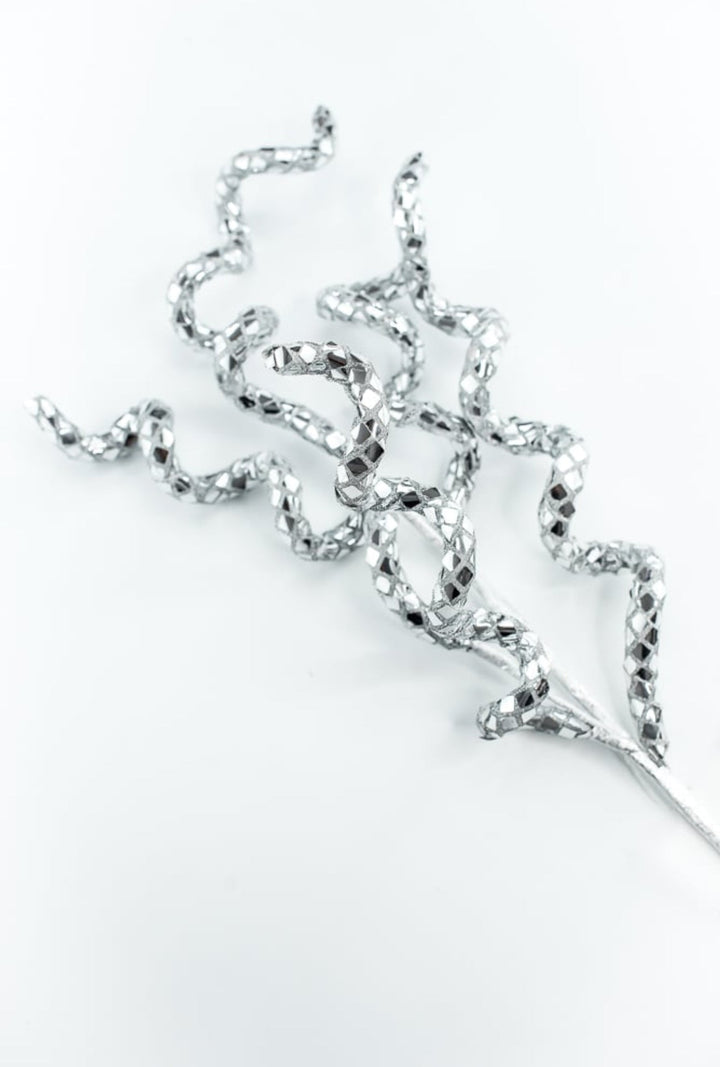 Silver Disco Curly Spray - Greenery Market86271SV