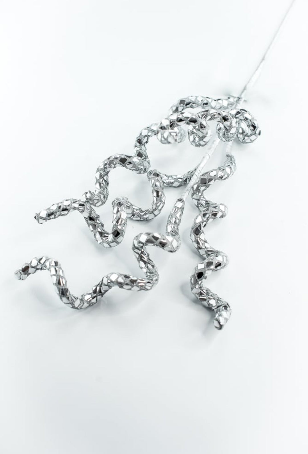 Silver Disco Curly Spray - Greenery Market86271SV