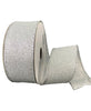 Silver glitter wired ribbon , 1.5" - Greenery MarketWired ribbonX820609-16