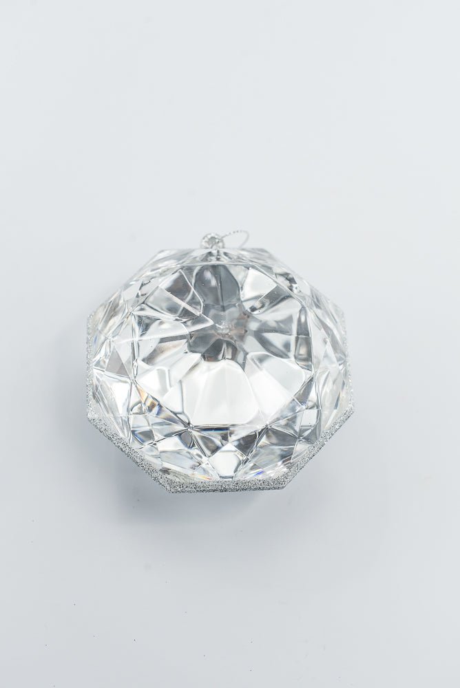 Silver Jewel Ornament - 4"-5" - Greenery MarketOrnaments218518