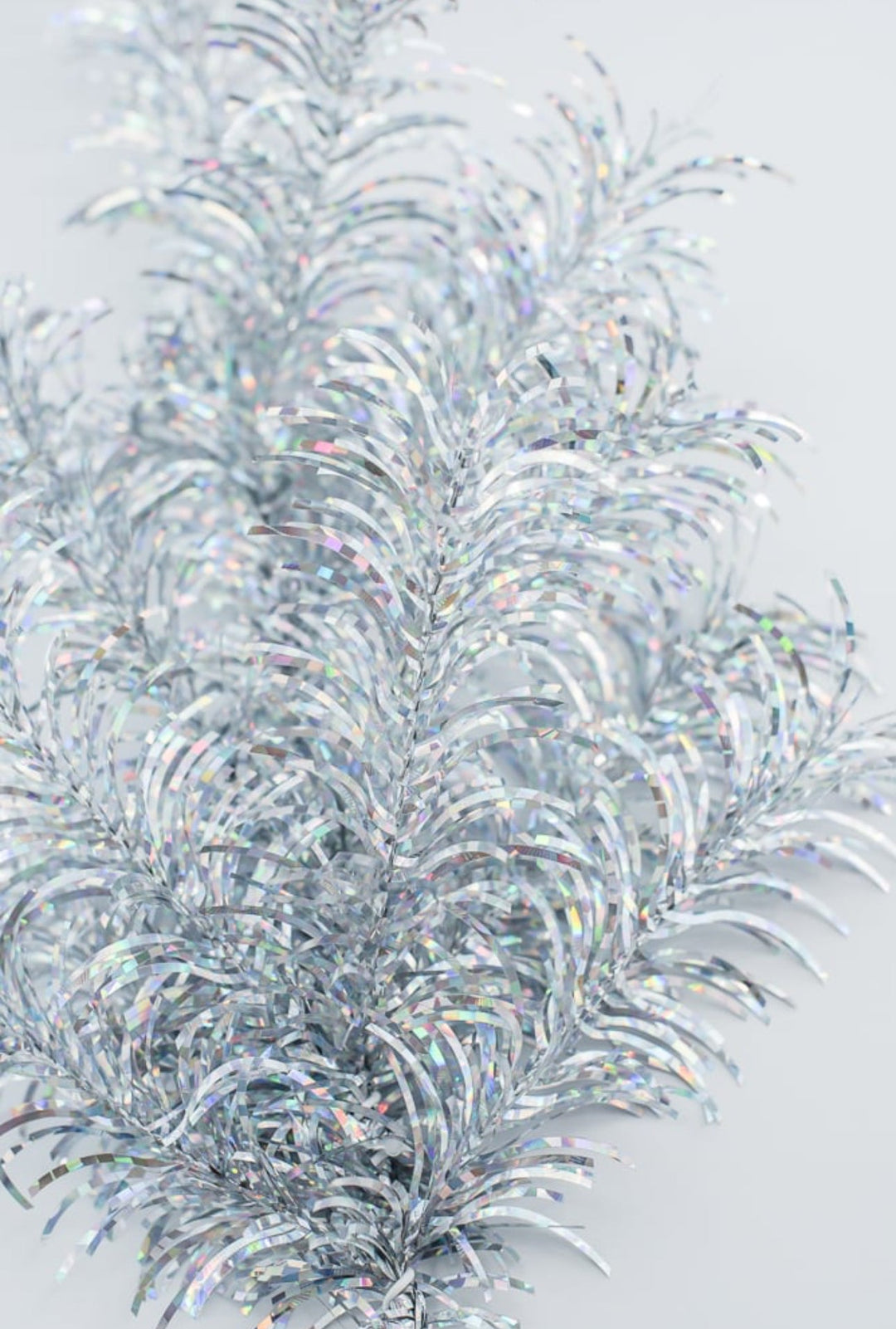 Silver tinsel spray - Greenery MarketArtificial Flora84576 - SILVER