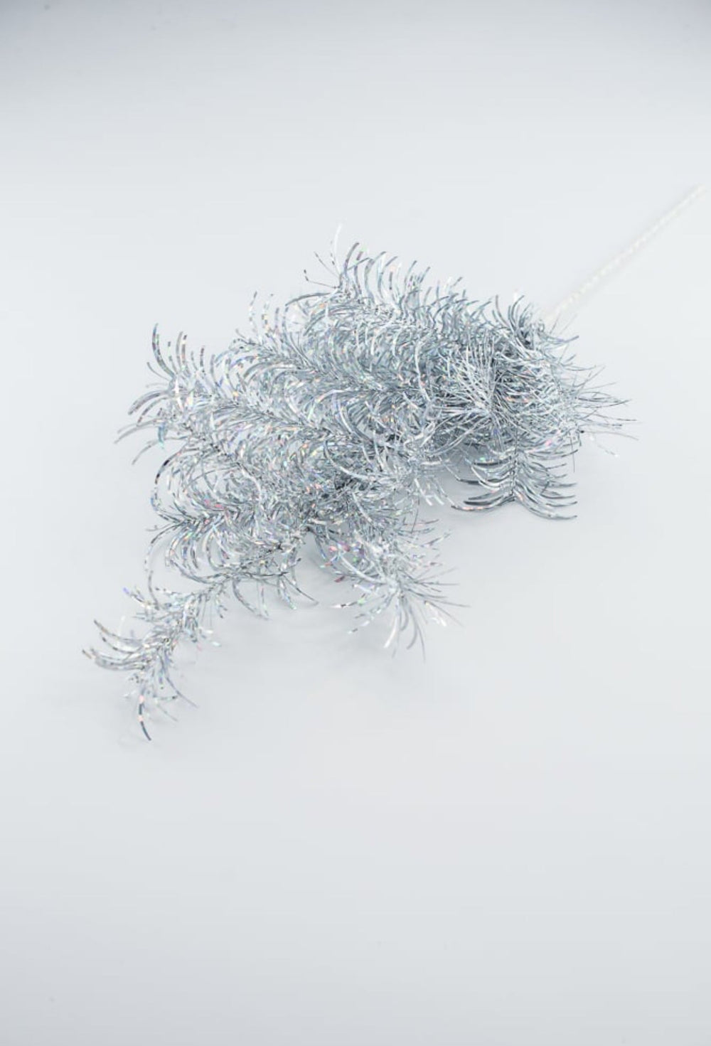 Silver tinsel spray - Greenery MarketArtificial Flora84576 - SILVER