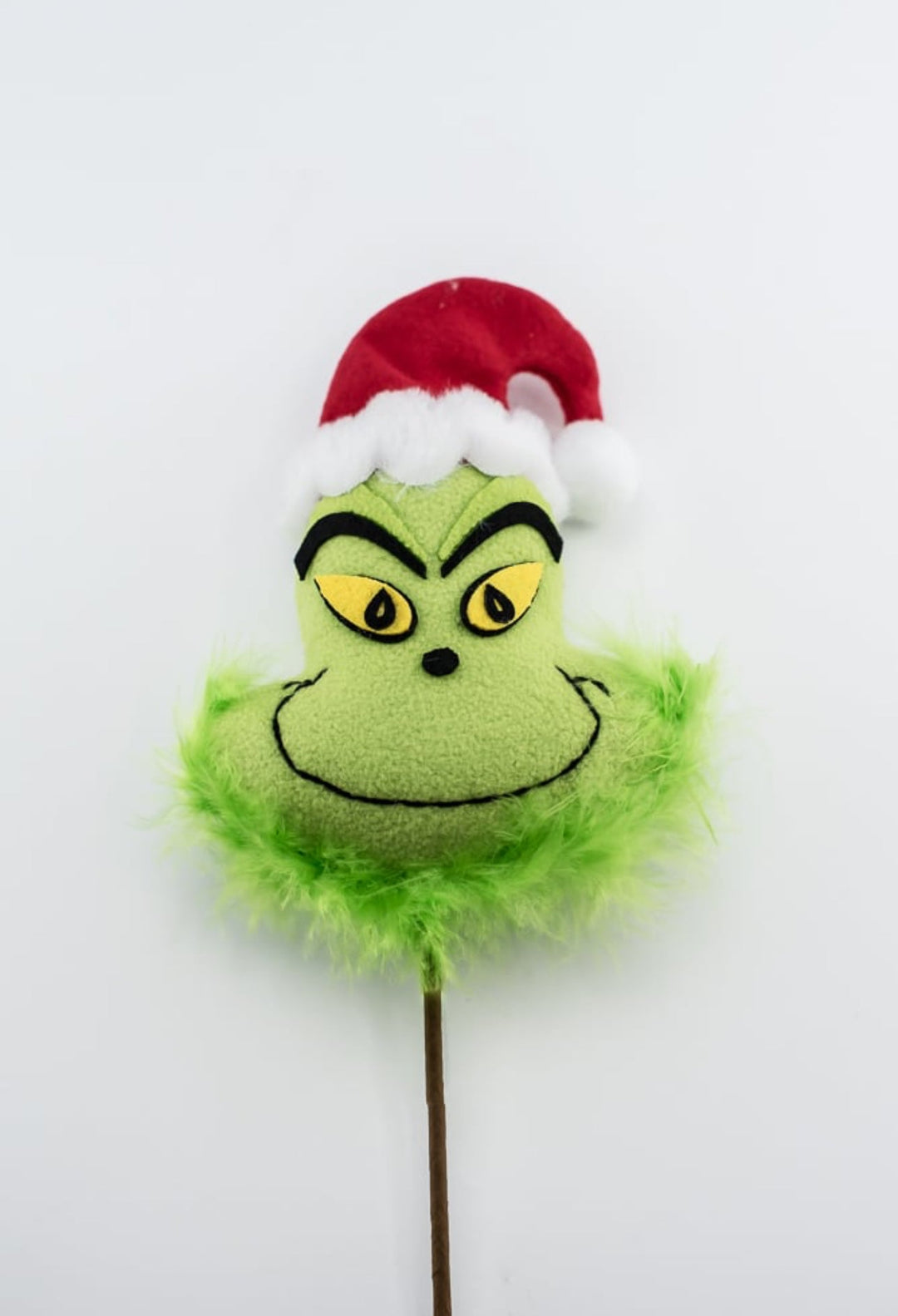 Small green fluffy monster head - Greenery MarketPicks85514RWG