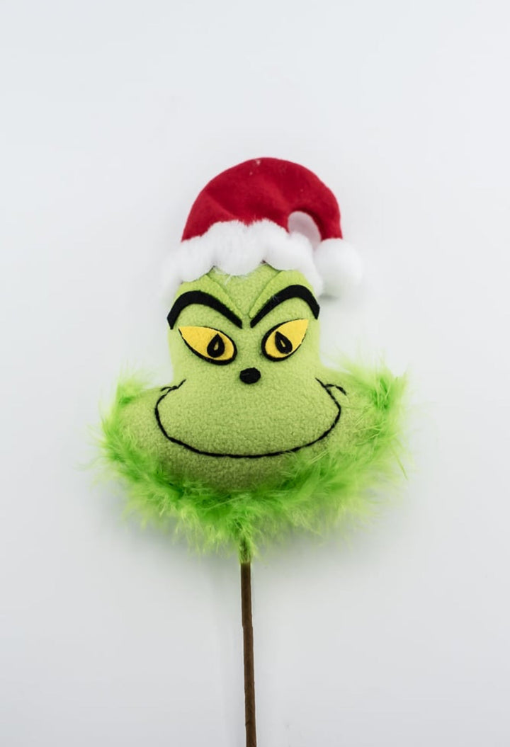 Small green fluffy monster head - Greenery MarketPicks85514RWG