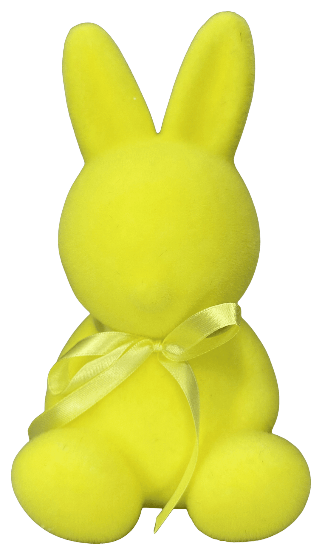 Small Yellow Flocked Bunny - 8" - Greenery Market63990YW