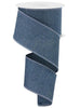 Smokey blue, solid fine glitter wired ribbon 2.5” - Greenery MarketWired ribbonRGE1381NT