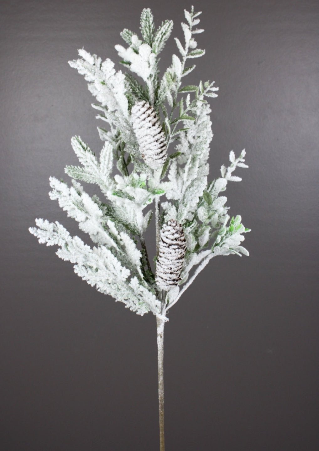 Snow mixed pine and cone spray - Greenery MarketArtificial Flora240605