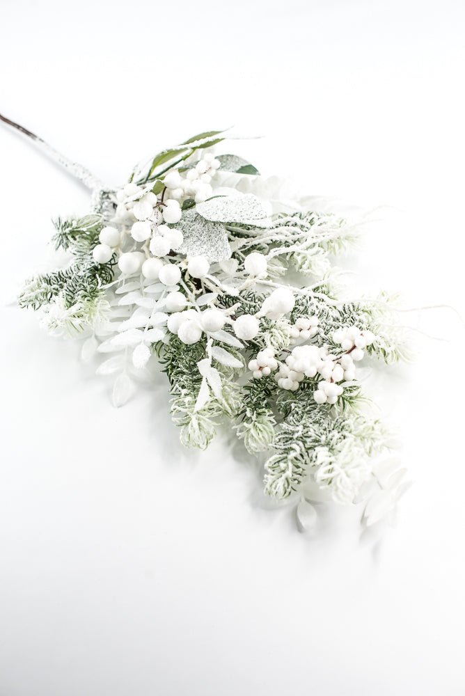 Snow Pine Berry Spray - Greenery Market23000
