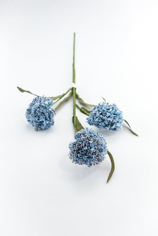 Snowball Hydrangeas Flower Spray - Blue - Greenery MarketMTF24519 BLUE