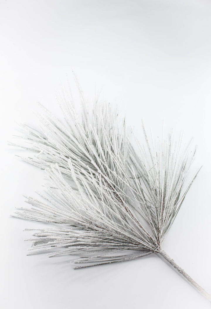 Snowed Long Needle Pine Spray - 28" - Greenery MarketXAS283-GR/SN