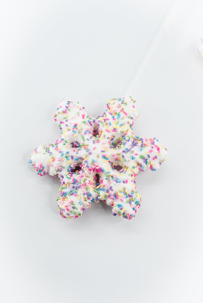 Snowflake spray with sprinkles - Greenery MarketPicks85845wt