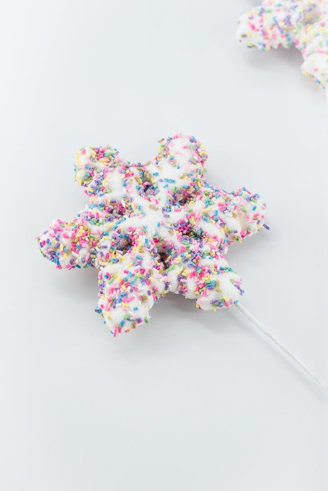 Snowflake spray with sprinkles - Greenery MarketPicks85845wt