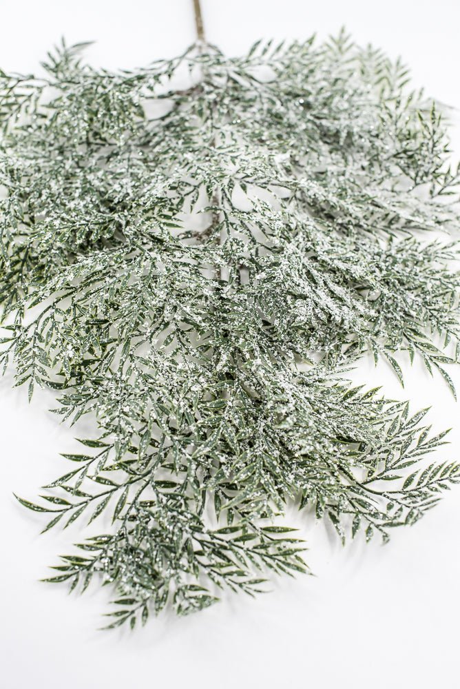 Snowy, artificial, evergreen spray - Greenery Market85256