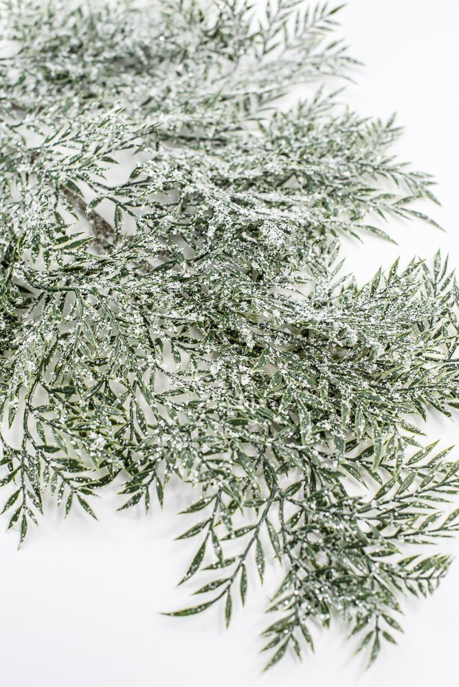 Snowy, artificial, evergreen spray - Greenery Market85256