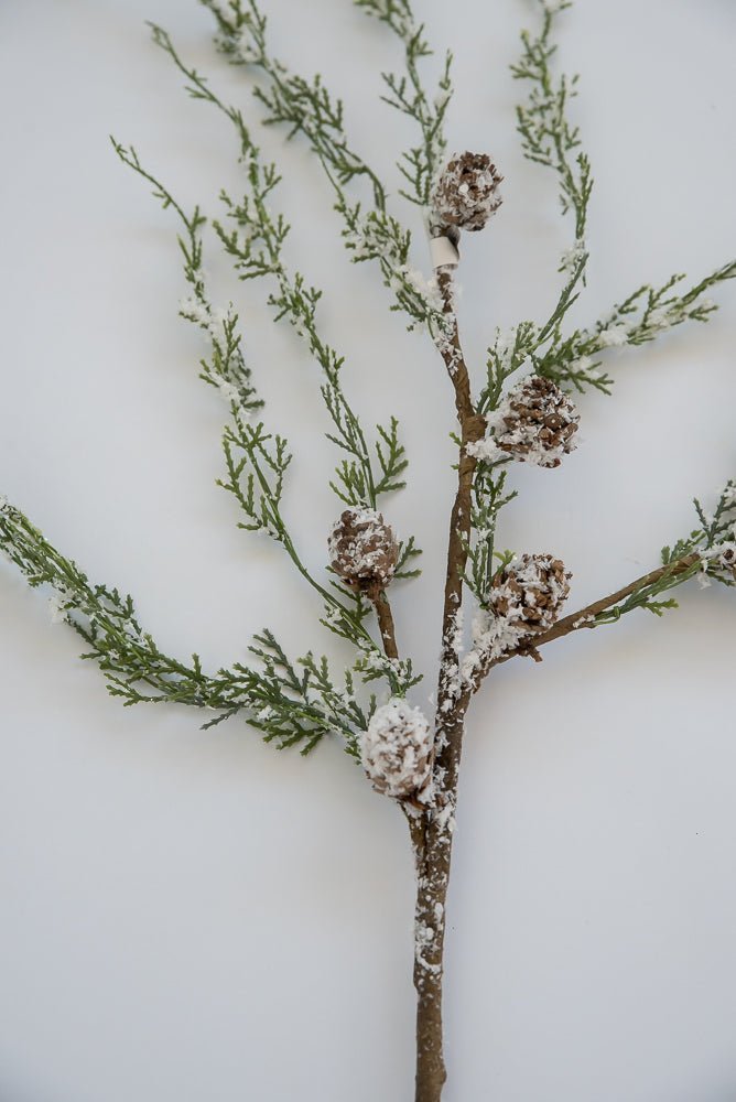 Snowy cedar and cone spray 24” BEST SELLER - Greenery Marketxs550