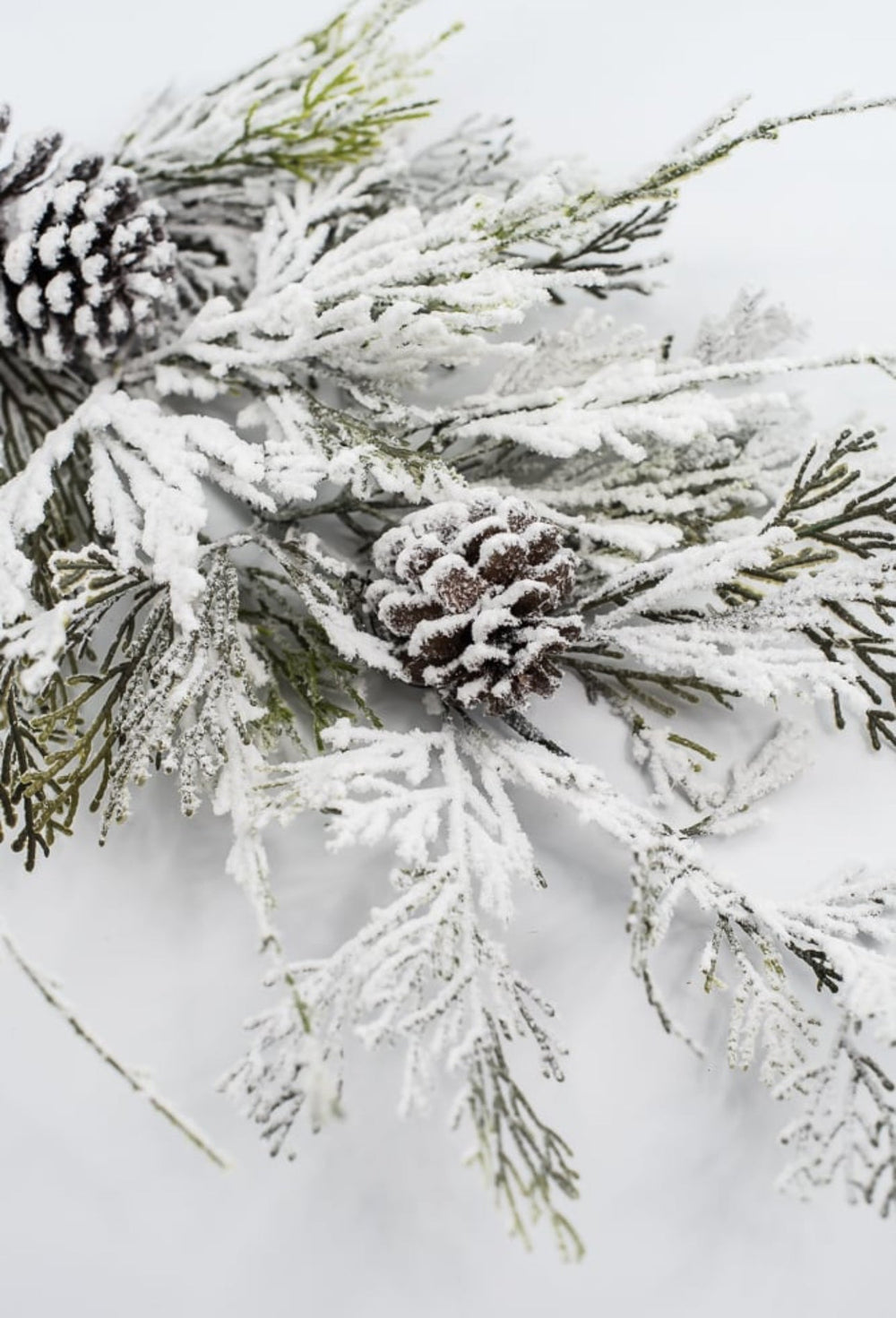 Snowy cedar and pine cone spray - Greenery MarketArtificial Flora82886