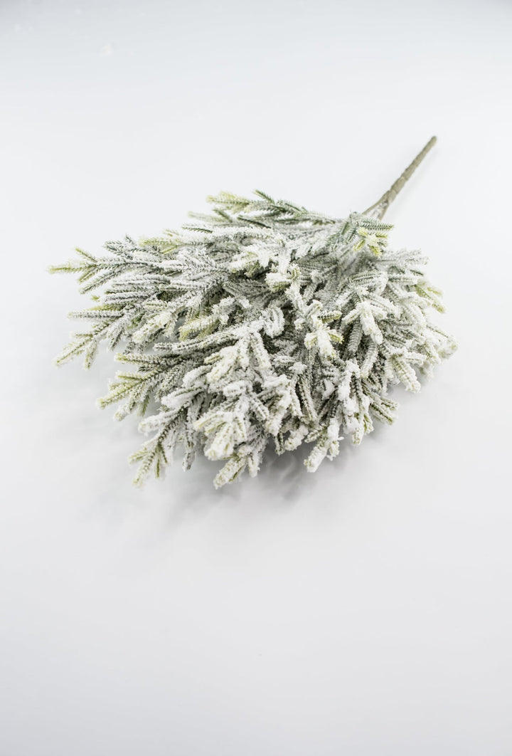 Snowy flocked cypress bush - Greenery Market83659