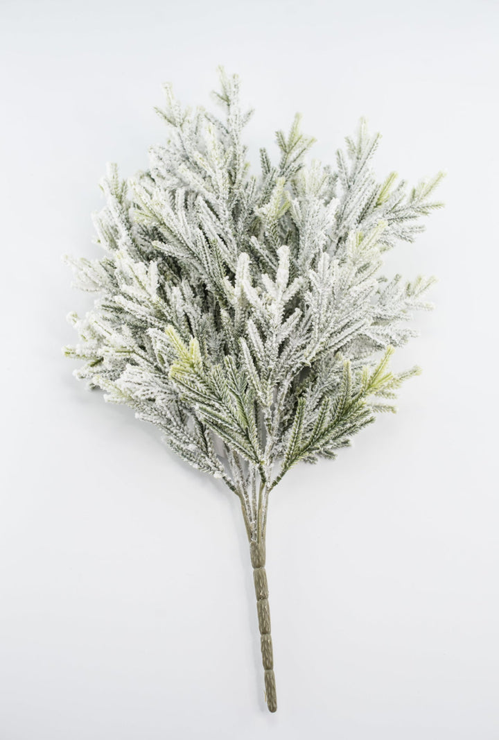 Snowy flocked cypress bush - Greenery Market83659