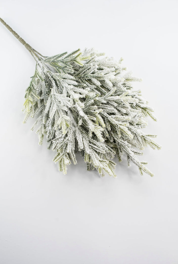 Snowy flocked cypress bush - Greenery Market83659