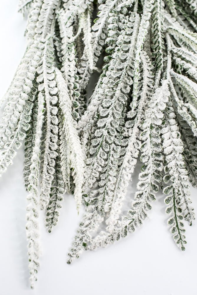 Snowy Green Plastic Bead Hanging Bush - Greenery Market86614SNOW