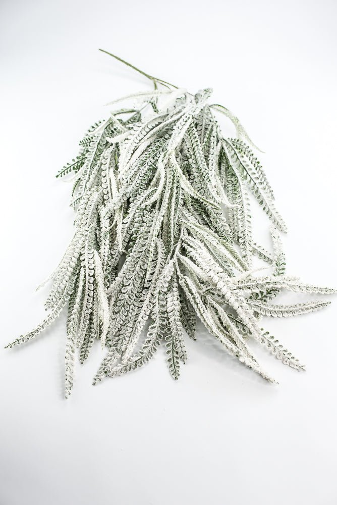 Snowy Green Plastic Bead Hanging Bush - Greenery Market86614SNOW