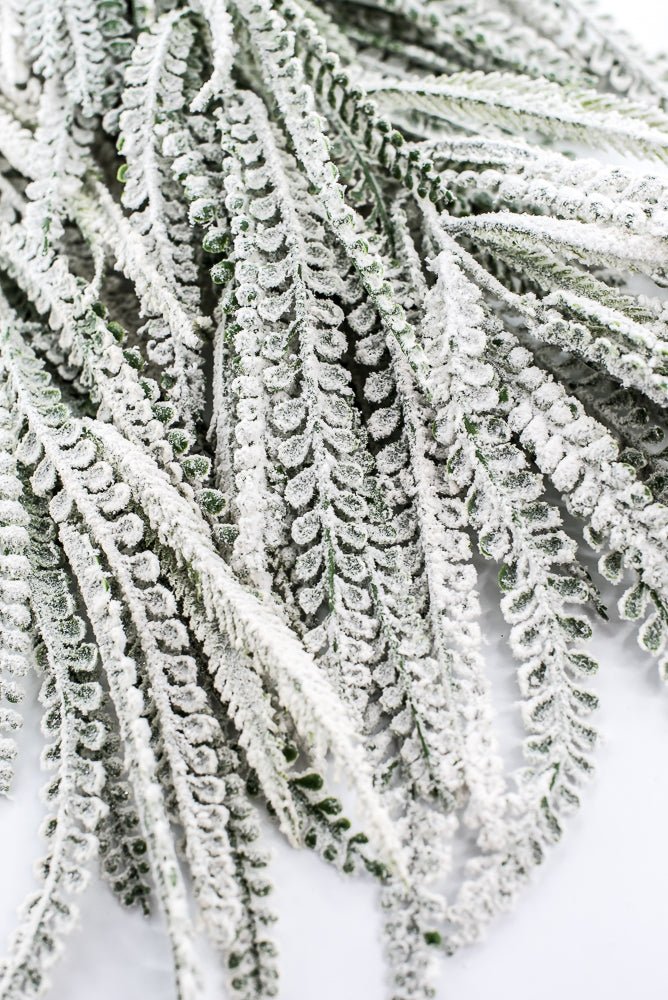 Snowy Green Plastic Bead Hanging Bush - Greenery Market86614SNOW