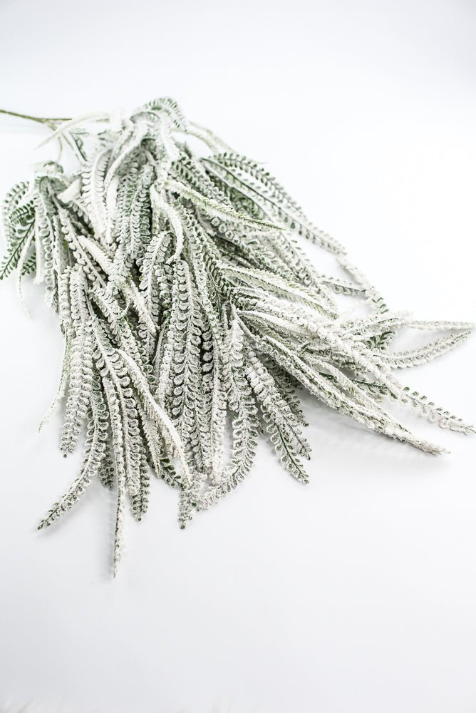 Snowy Green Plastic Bead Hanging Bush - Greenery Market86614SNOW