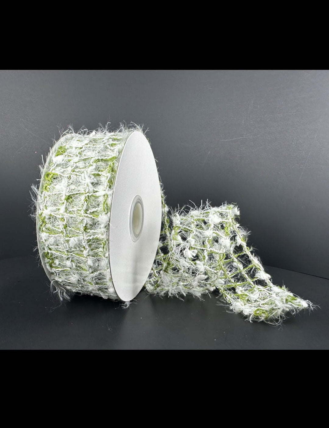 Snowy moss mesh wired ribbon 1.5” - Greenery MarketRibbons & TrimX752409 - 09