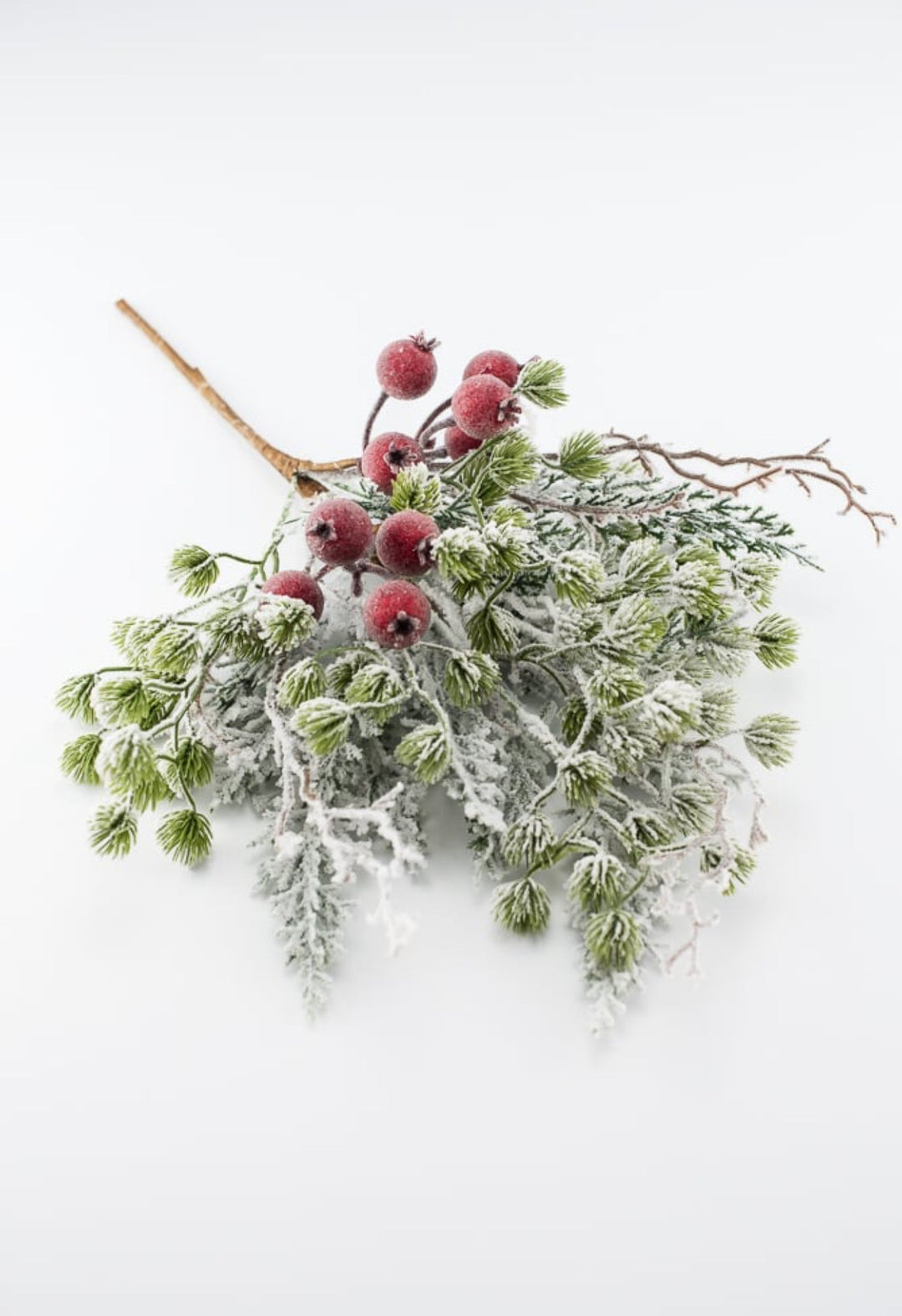 Snowy mountain pine and crabapple pick - Greenery MarketgreeneryXp2458