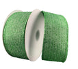 Soft green shimmer stripes wired ribbon, 1.5" - Greenery MarketWired ribbon72311-09-06