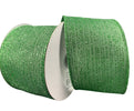 Soft Green shimmer stripes wired ribbon, 2.5" - Greenery MarketWired ribbon72311-40-06