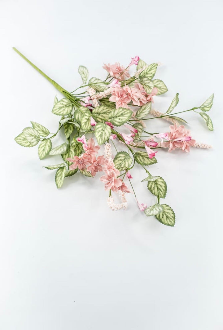 Soft Pink Mixed Spring Blossom Bush - 21" - Greenery Market40394-PK