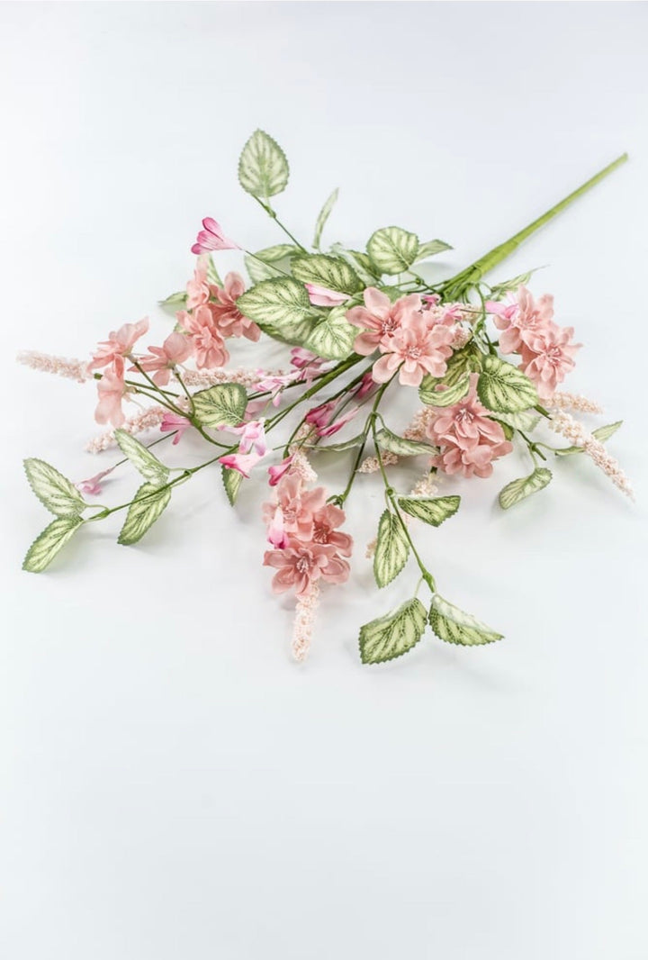Soft Pink Mixed Spring Blossom Bush - 21" - Greenery Market40394-PK