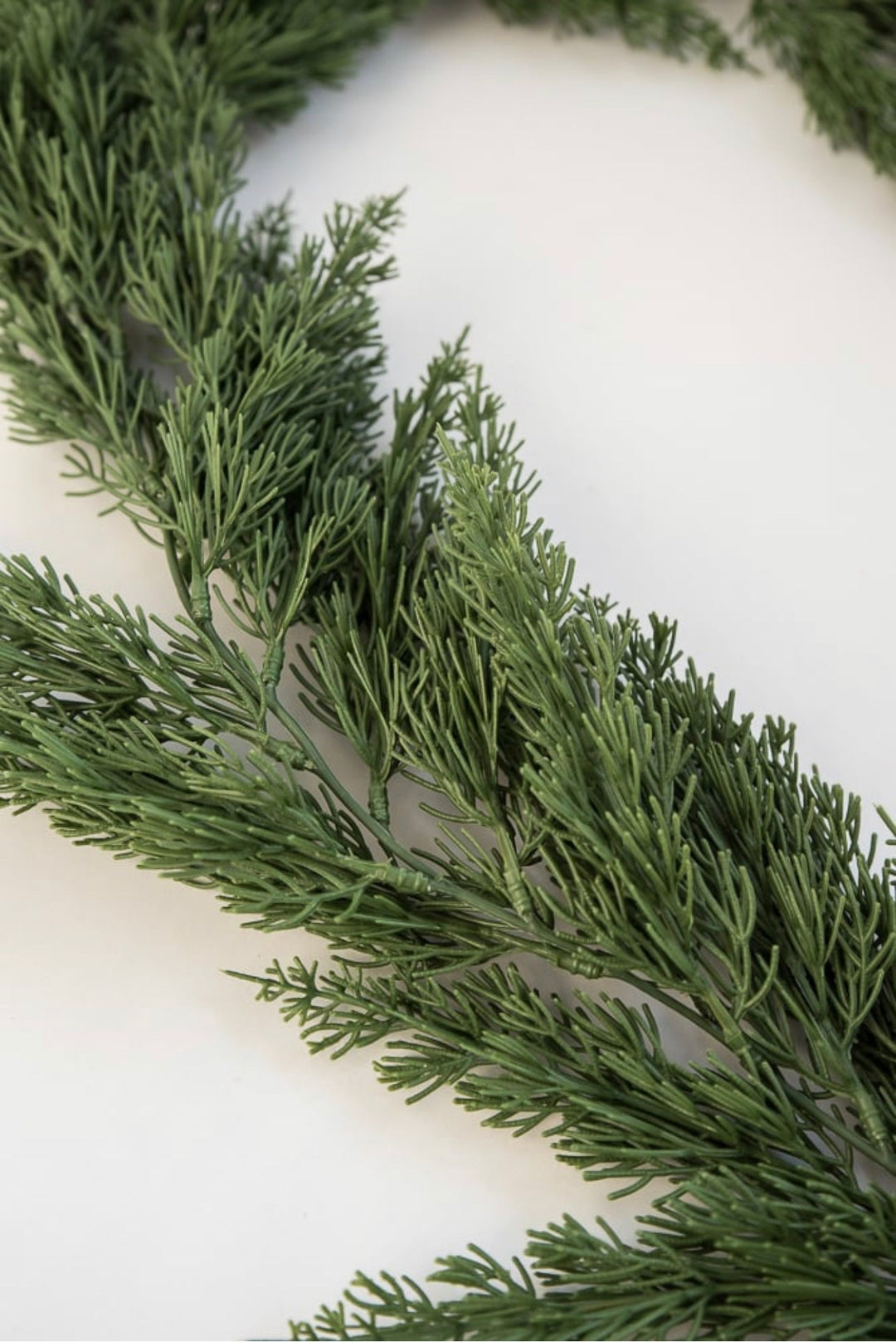 Soft touch artificial cedar pine garland 6’ - Greenery Marketgreenery82054