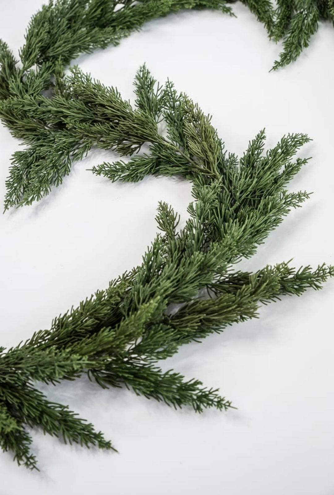 Soft touch artificial cedar pine garland 8’ - Greenery MarketWreaths & Garlands84698