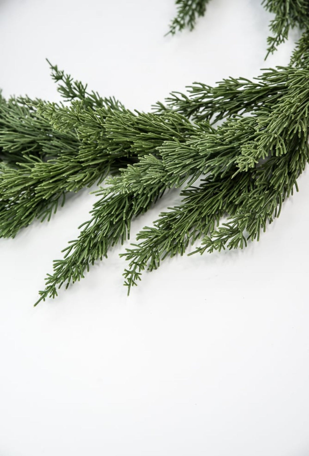 Soft touch artificial cedar pine garland 8’ - Greenery MarketWreaths & Garlands84698