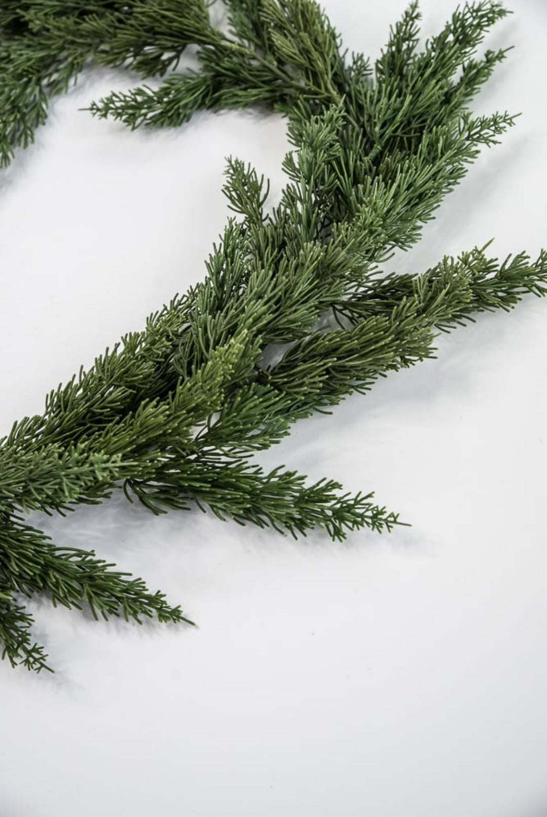 Soft touch artificial cedar pine garland 8’ - Greenery MarketWreaths & Garlands84698