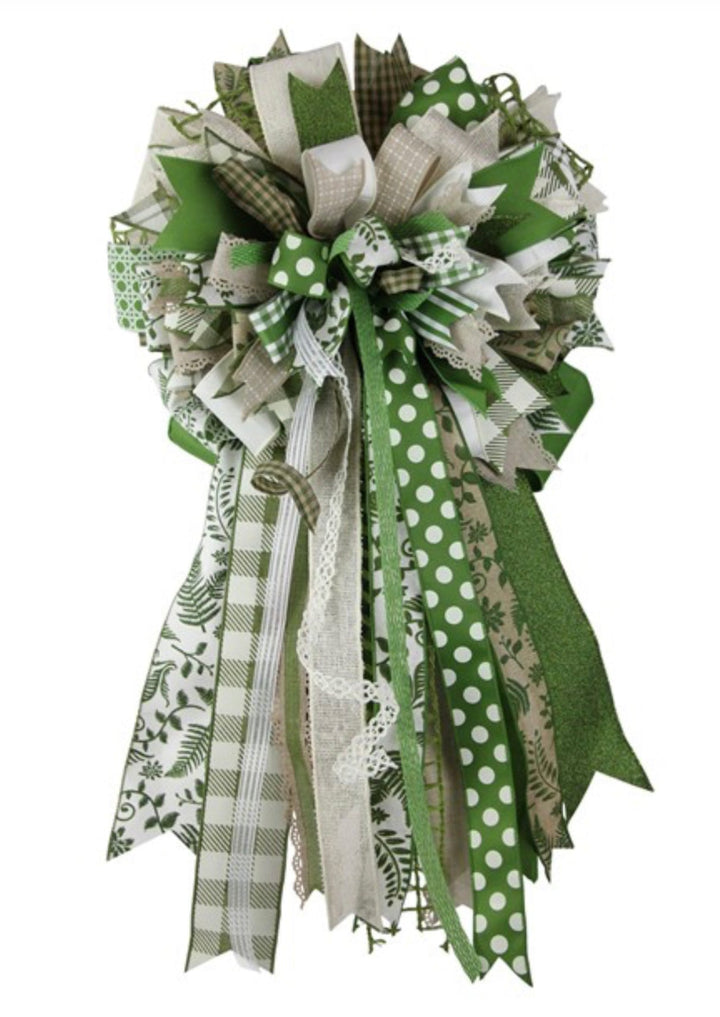 Solid, fine glitter, moss green wired Ribbon 1.5” - Greenery MarketWired ribbonRGE138052