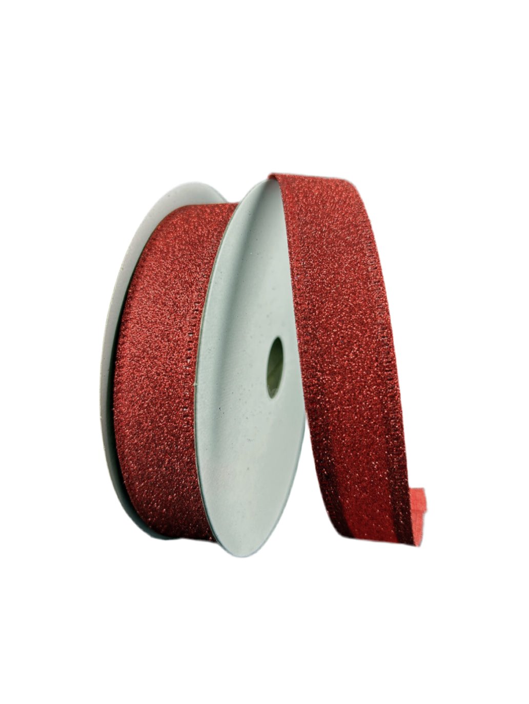 Solid Flat glitter red - Ribbon 7/8” - Greenery MarketWired ribbon76467 - 05 - 12