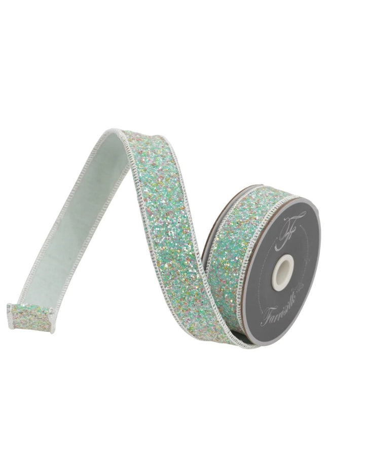 Spearmint 1” farrisilk wired ribbon - Greenery MarketRibbons & TrimRC127 - 13