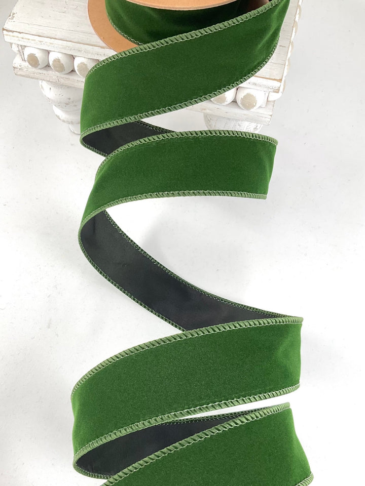 Spruce Wired Velvet Ribbon - 1.5" - Greenery Market7100W-593-38E