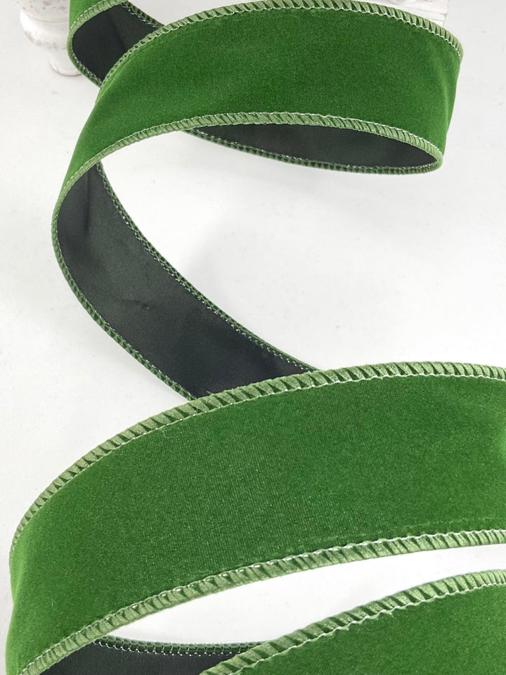 Spruce Wired Velvet Ribbon - 1.5" - Greenery Market7100W-593-38E