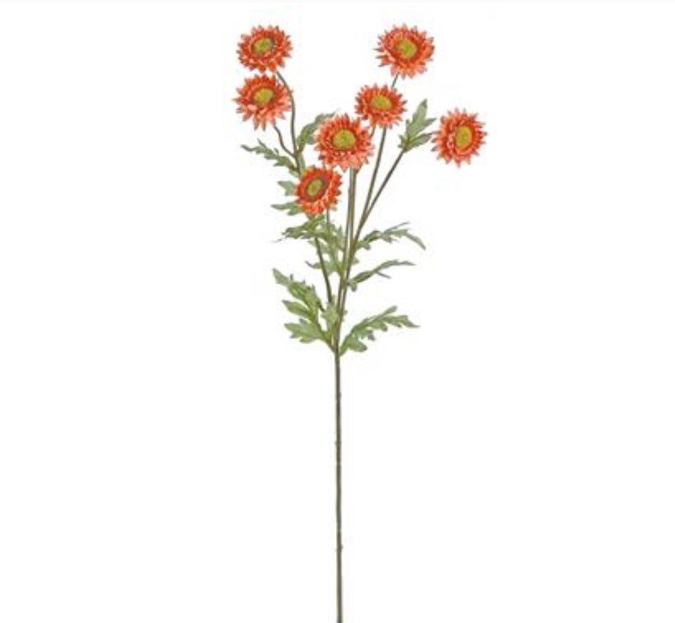 Strawflower spray - rusty orange - Greenery Marketartificial flowers5250 - OG