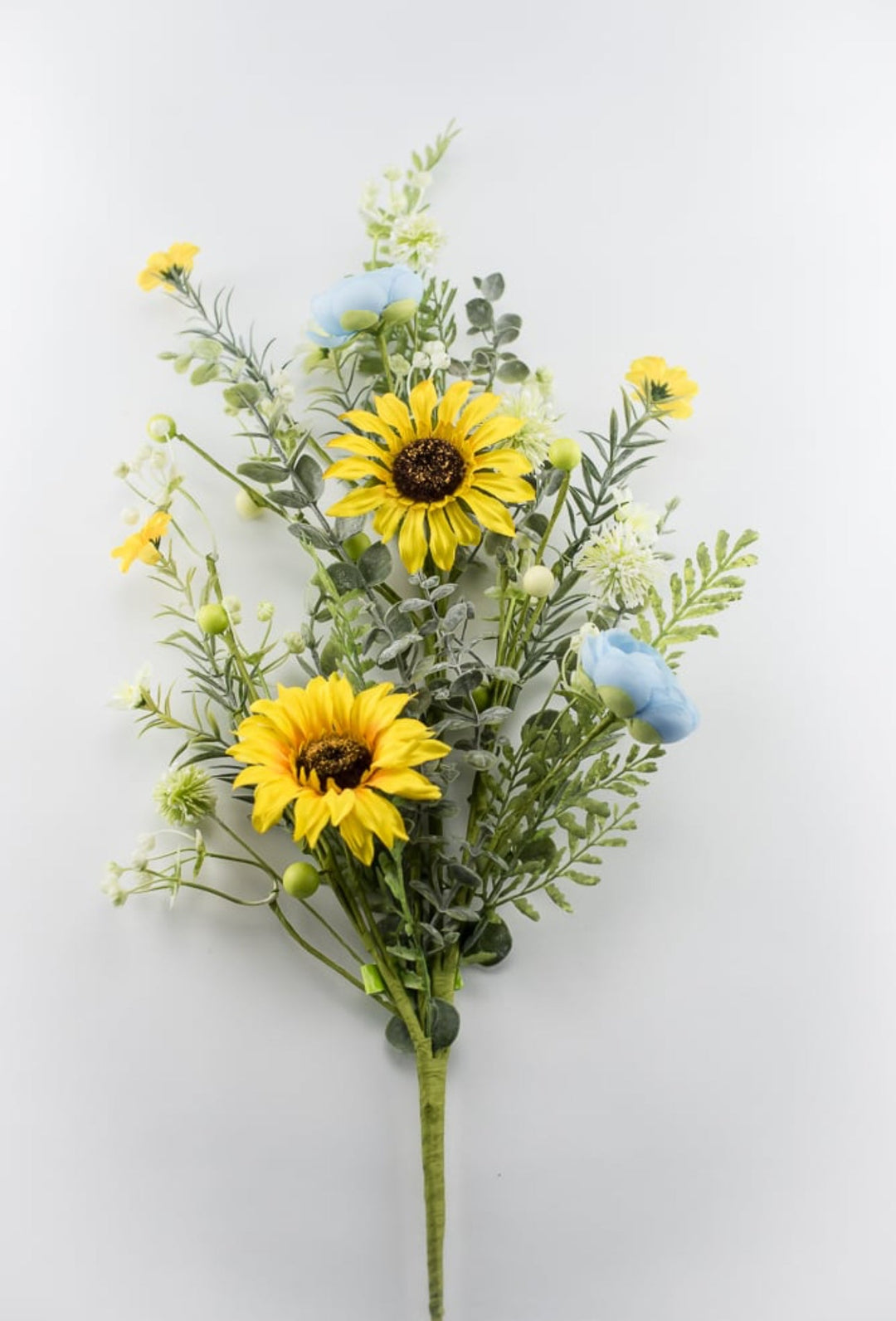 Sunflower and Ranunculus spray with greenery - Greenery Market63341sp30