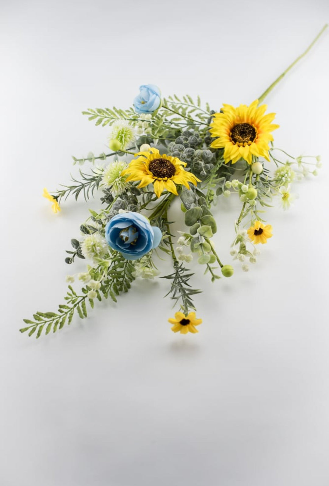 Sunflower and Ranunculus spray with greenery - Greenery Market63341sp30