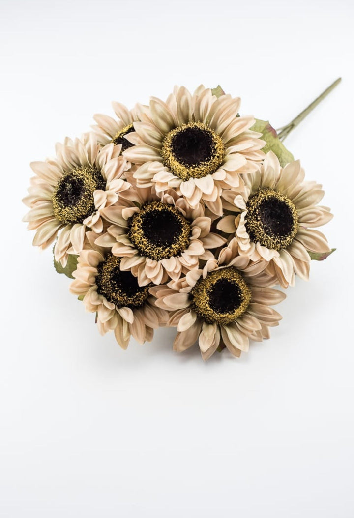 Sunflower bush - color fast - beige - Greenery Marketartificial flowers50783TAN