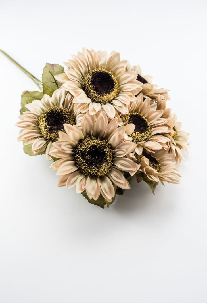 Sunflower bush - color fast - beige - Greenery Marketartificial flowers50783TAN